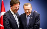 Rutter (l.) en Erdogan in betere tijden. beeld ANP EVERT-JAN DANIELS