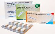 Antibiotica tabletten. Antibiotica zijn medicijnen die worden gebruikt bij infecties die worden veroorzaakt door bacteriën. beeld ANP