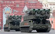 Deze Russische Buk-installatie nam in 2016 deel aan een militaire parade in Moskou. beeld EPA