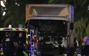 De 17-jarige stond op 5 meter afstand van de truck in Nice. beeld AFP,   Valery Hache