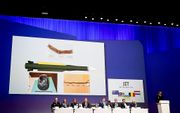 Het Joint Investigation Team presenteerde in Nieuwegein de onderzoeksresultaten naar de crash van vlucht MH17. beeld ANP