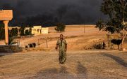 Het Iraakse leger heeft samen met Koerdische eenheden vier dagen geleden de aanval op Mosul ingezet. De stad met naar schatting een tot anderhalf miljoen inwoners is van grote strategische betekenis. beeld AFP