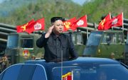 De Noord-Koreaanse leider Kim Jong-Un. beeld AFP