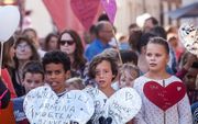 Protestmars tegen de uitzetting van de Armeense kinderen Lili en Howick. Beeld ANP, Alexander Schippers