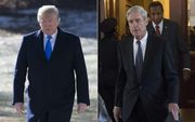 Trump (l.) en Mueller. beeld AFP