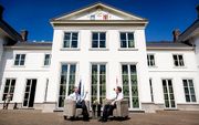 Premier Rutte en secretaris-generaal van de NAVO Stoltenberg, bij het Catshuis. beeld ANP