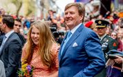 Koning Willem-Alexander en prinses Amalia. beeld ANP