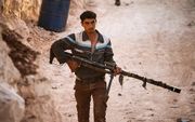 Een Syrische opstandeling. beeld AFP