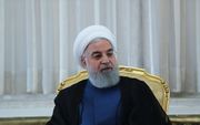 De Iraanse president Hassan Rohani. beeld AFP