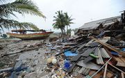 De westkust van Java werd getroffen door een tsunami. beeld AFP, Sonny Tumbelaka
