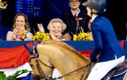 Prinses Beatrix bij een paardensportevenement in Amsterdam, zaterdag 26 januari. beeld ANP