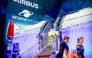 Het koningspaar brengt een bezoek aan Airbus. beeld ANP