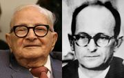 Rafi Eitan (l.) en Adolf Eichmann. beeld AFP