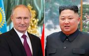 Poetin (l.) en Kim Jong-un. beeld AFP