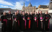 De Nederlandse bisschoppen tijdens een bezoek aan Rome in 2013. beeld ANP, Ramon Mangold