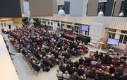 De werkconferentie ”Geloven in mensen", zaterdag in Ede, trok zo'n 450 belangstellenden. beeld RD