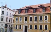 Het Händel-huis in Halle.                   beeld Wikimedia