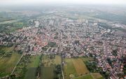 Maintal-Bischofsheim vanuit de lucht. beeld Fritz Geller-Grimm, Wikimedia