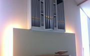 Het orgelfront in de hhg van Nijkerk. beeld hhg Nijkerk
