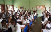 Middelbare school voor meisjes in de hoofdstad van de Central Afrikaanse Republiek. beeld ANP, Arie Kieviet