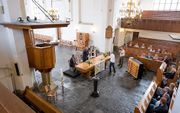 De Grote of Johannes de Doperkerk in Wageningen - tijdens de overdracht aan de Stichting Oude Gelderse Kerken in 2017. beeld Niek Stam