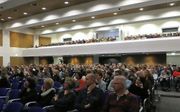 De jeugdleidersconferentie 2017 van de Bond van Gereformeerde Ouderverenigingen (BGO), in Lunteren, trok zo'n 400 belangstellenden, meer dan vorig jaar. beeld Jan van Reenen