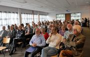 Symposium over het Bijbelboek Openbaring, zaterdag in Veenendaal. De bijeenkomst was georganiseerd door het Centrum voor Bijbelonderzoek, uitgever van de StudieBijbel. beeld RD