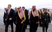 Koning Willem-Alexander in Saudi-Arabië, januari 2015. beeld EPA