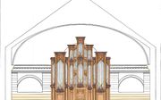 Impressie van het nieuwe Flentroporgel voor de Amaryllis Fleming Concert Hall van het Royal College of Music in Londen. beeld Flentrop Orgelbouw
