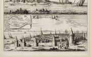 De graveur Jan Luyken en historicus Mattheus Smallegange verzorgden in 1696 een dubbele tekening van het oude Reimerswaal, de Zeeuwse stad die na de vloed van Sint Felix Quade Saterdach (1530) verdronk en nooit werd herbouwd. Boven de overblijfselen van d