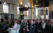 Stichting Oude Gelderse Kerken (SOGK) vierde vrijdag in de Oude Calixtuskerk in Groenlo haar veertigjarig bestaan. beeld RD
