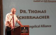 Prof. dr. Thomas Schirrmacher uit Bonn, voorzitter van de theologische commissie van de Wereldwijde Evangelische Alliantie (WEA). Beeld Bucer.org