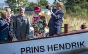 Koning Willem-Alexander en koningin Máxima varen mee op de reddingboot Prins Hendrik tijdens een streekbezoek aan de kop van Noord-Holland. beeld ANP