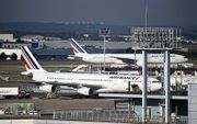 Vliegtuigen van Air France. Beeld AFP