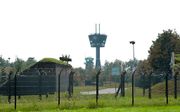 De luchtmachtbasis in Volkel, vermoedelijk de enige plek in Nederland waar nog kernwapens liggen opgeslagen. Beeld Paul Dijkstra