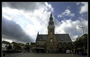 Het Waaggebouw in het centrum van Alkmaar. In de zomer wordt iedere vrijdagmorgen op het plein voor de Waag de traditionele kaasmarkt gehouden. beeld RD, Henk Visscher