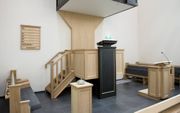 Ook preekstoel en orgel zijn vernieuwd. beeld Dirk Jan Gjeltema