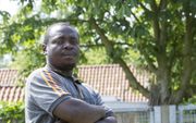 Matendo Makoti, geboren in Congo, kwam in 2011 vanuit een vluchtelingenkamp in Kenia naar Nederland en woont nu in het Friese Stiens. beeld RD, Anton Dommerholt