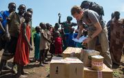 Sander Brouwer in Zuid-Sudan. beeld Medair/LuAnne Cadd