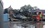 Ravage na brand bij bedrijf in Nunspeet. beeld ANP