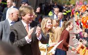 Koning Willem-Alexander en prinses Amalia tijdens Koningsdag in Tilburg. beeld RD, Anton Dommerholt