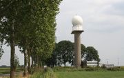De KNMI-radartoren aan de Broekgraaf in Herwijnen. beeld RD