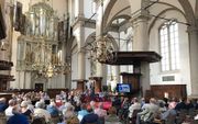 Interieur en orgel van de Westerkerk in Amsterdam. Foto: symposium ter gelegenheid van het afscheid van ds. Fokkelien Oosterwijk in mei 2018. beeld RD