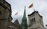 De St. Pierre in Genève, de kerk van Johannes Calvijn. beeld RD