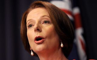 De Australische premier Julia Gillard. Foto EPA
