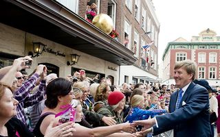 Koning Willem-Alexander tijdens zijn bezoek met koningin Maxima aan Venlo. Foto ANP