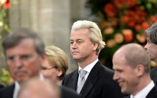 Wilders bij de inhuldiging. Foto ANP