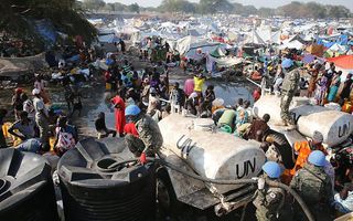De regering van Zuid-Sudan en de rebellen in het land zijn akkoord over een wapenstilstand. Dat heeft het Oost-Afrikaanse handelsblok IGAD dinsdag bekendgemaakt.  beeld EPA