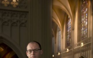 Peter Van de Velde voelt zich ambassadeur van Belgische orgelmuziek. Beeld Sjaak Verboom