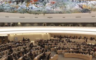GENÈVE. Zitting VN-Mensenrechtenraad in Genève. beeld Eric Bridiers